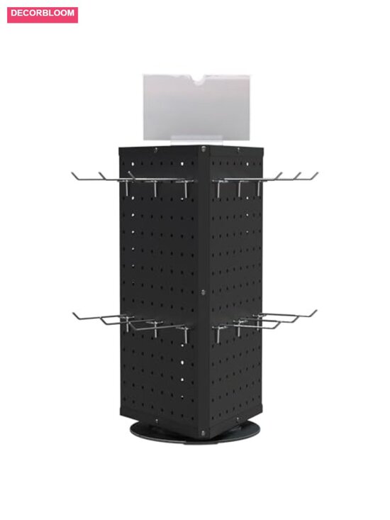 Other - Rotating Pegboard Display Stand with 18 Hooks, 360 Degree Spinning Countertop